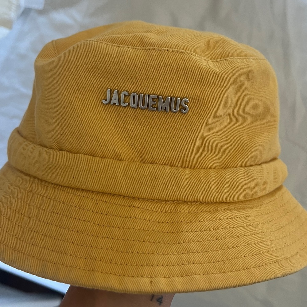 Jacquemus Yellow Cotton Bucket Hat